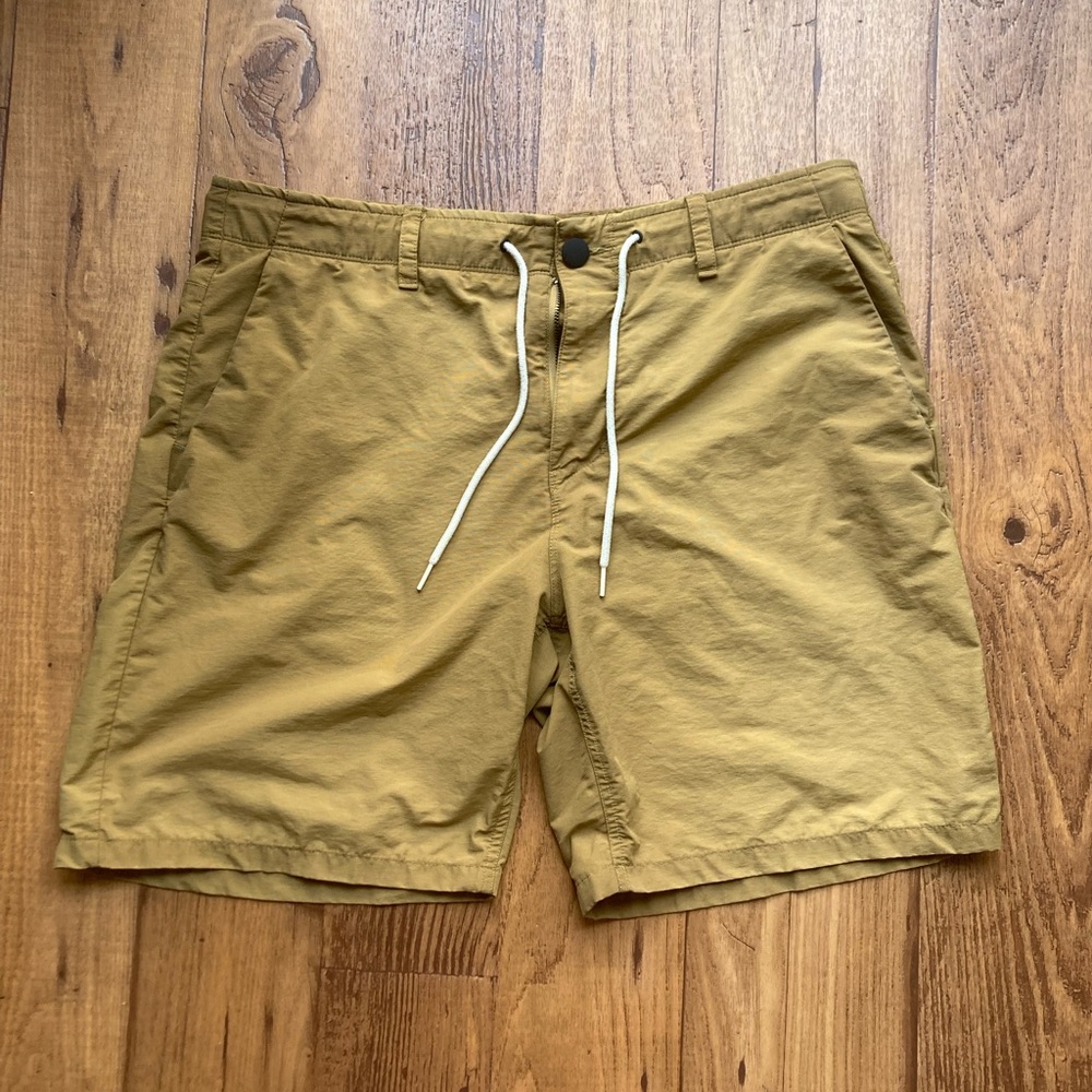 Hurley tie front shorts khaki/camel color Mochado Edition